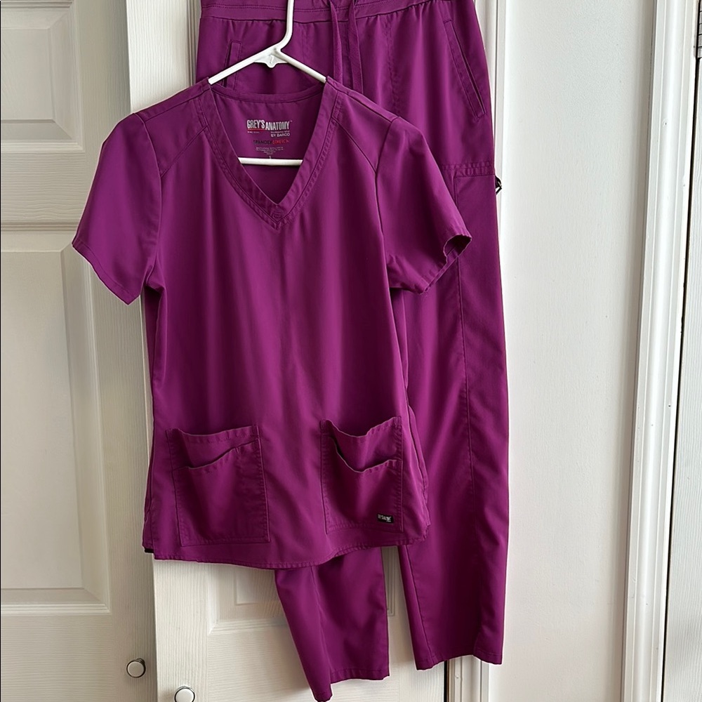 Grey's Anatomy Purple Scrub Set